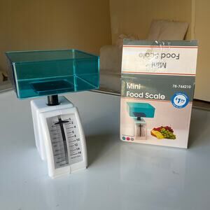 Diet Scale 1 Lb Mini Food Scale, White & Blue